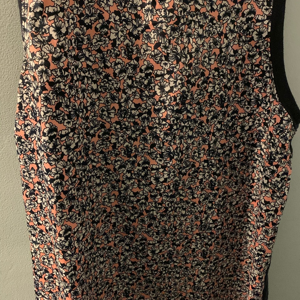 Shell top with a silk front from jcrew